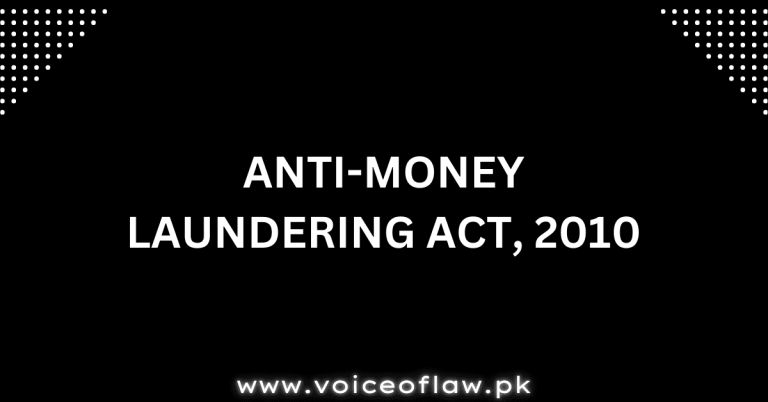 ANTI MONEY LAUNDERING ACT 2010