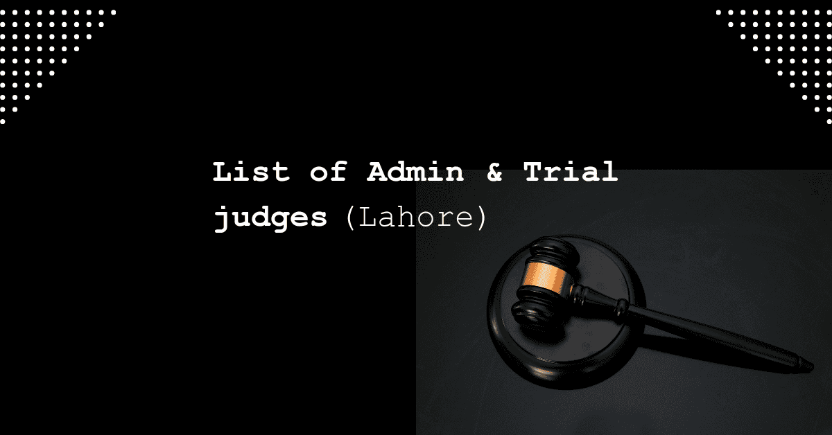 Admin & Trial Judges