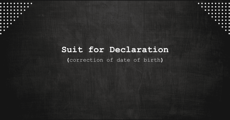 suit for Declaration