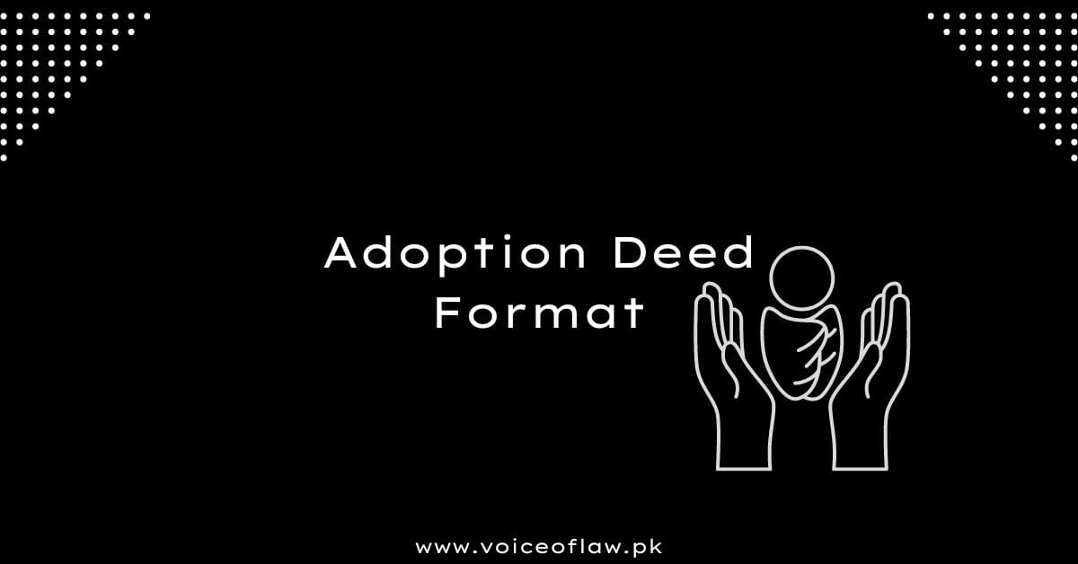 Adoption deed format