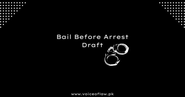 Bail Before Arrest Draft