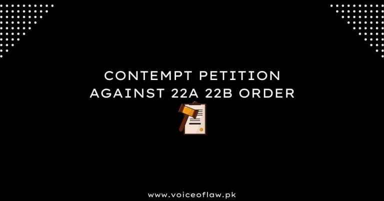 CONTEMPT PETITION AGAINST 22A 22B