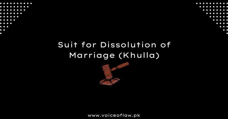 Suit for Dissolution of Marriage
