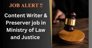 Job in ministry of law and justice